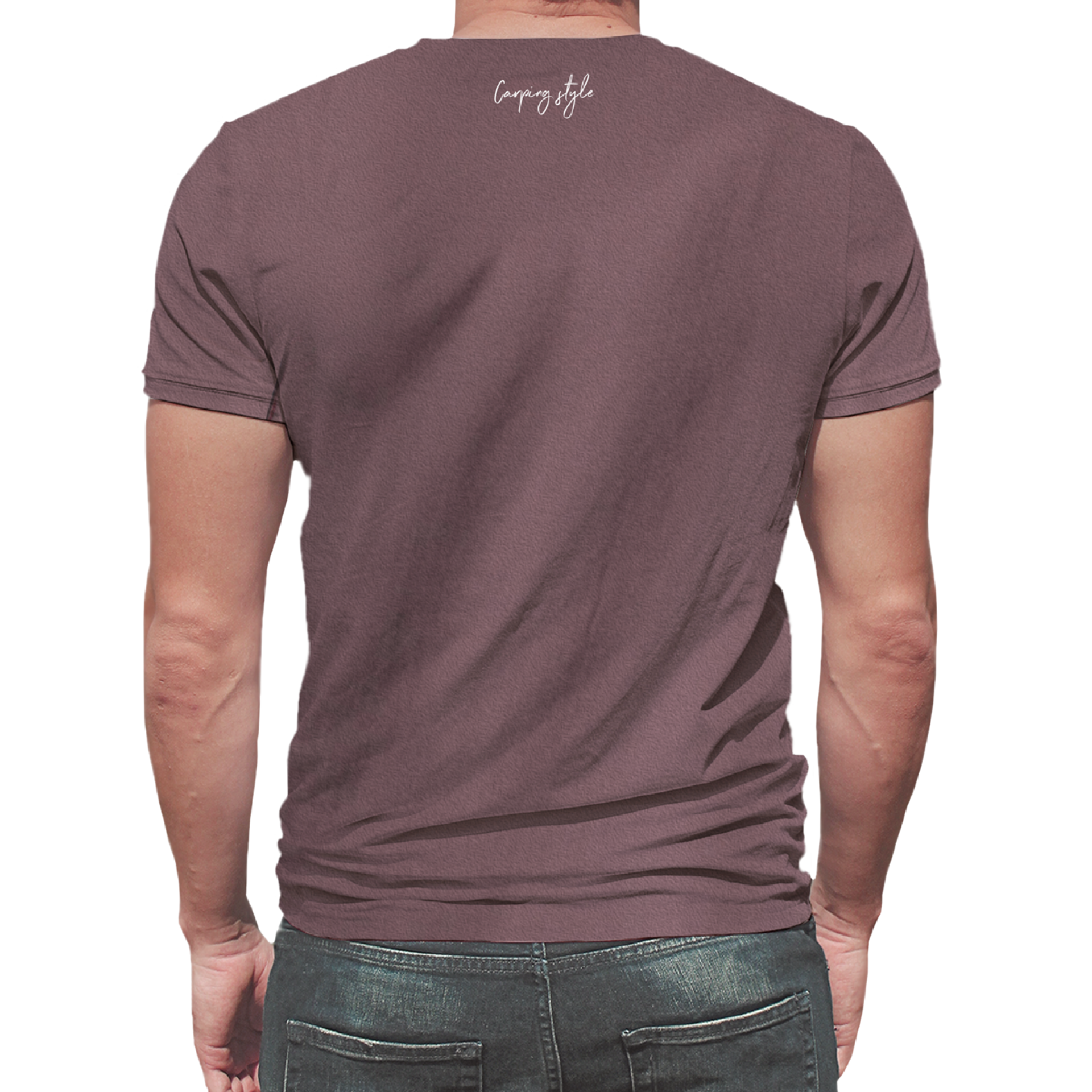 Rockworld Carping Style Melange Burgund  - T-shirt homme
