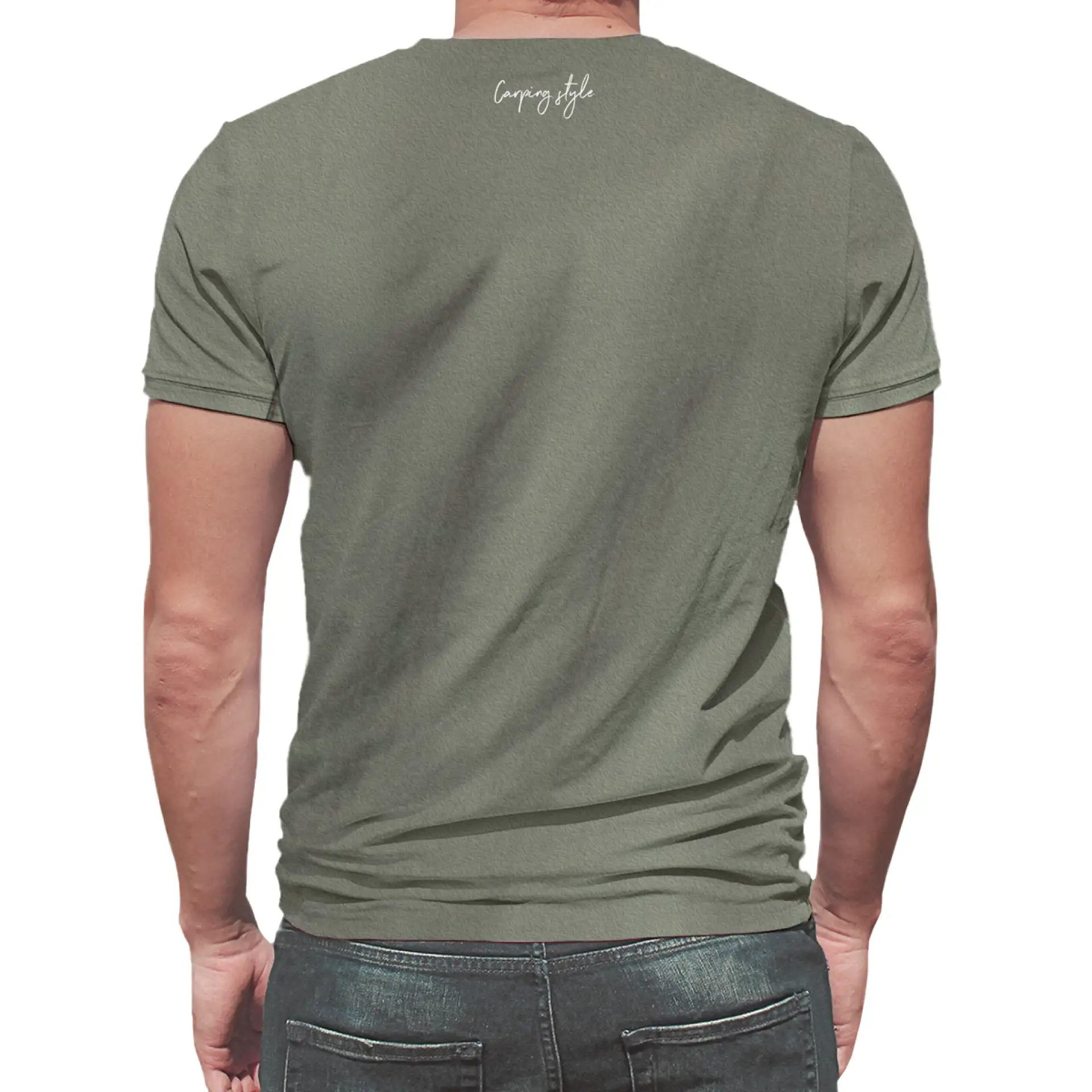 Rockworld Carping Style Melange Khaki - pánské tričko