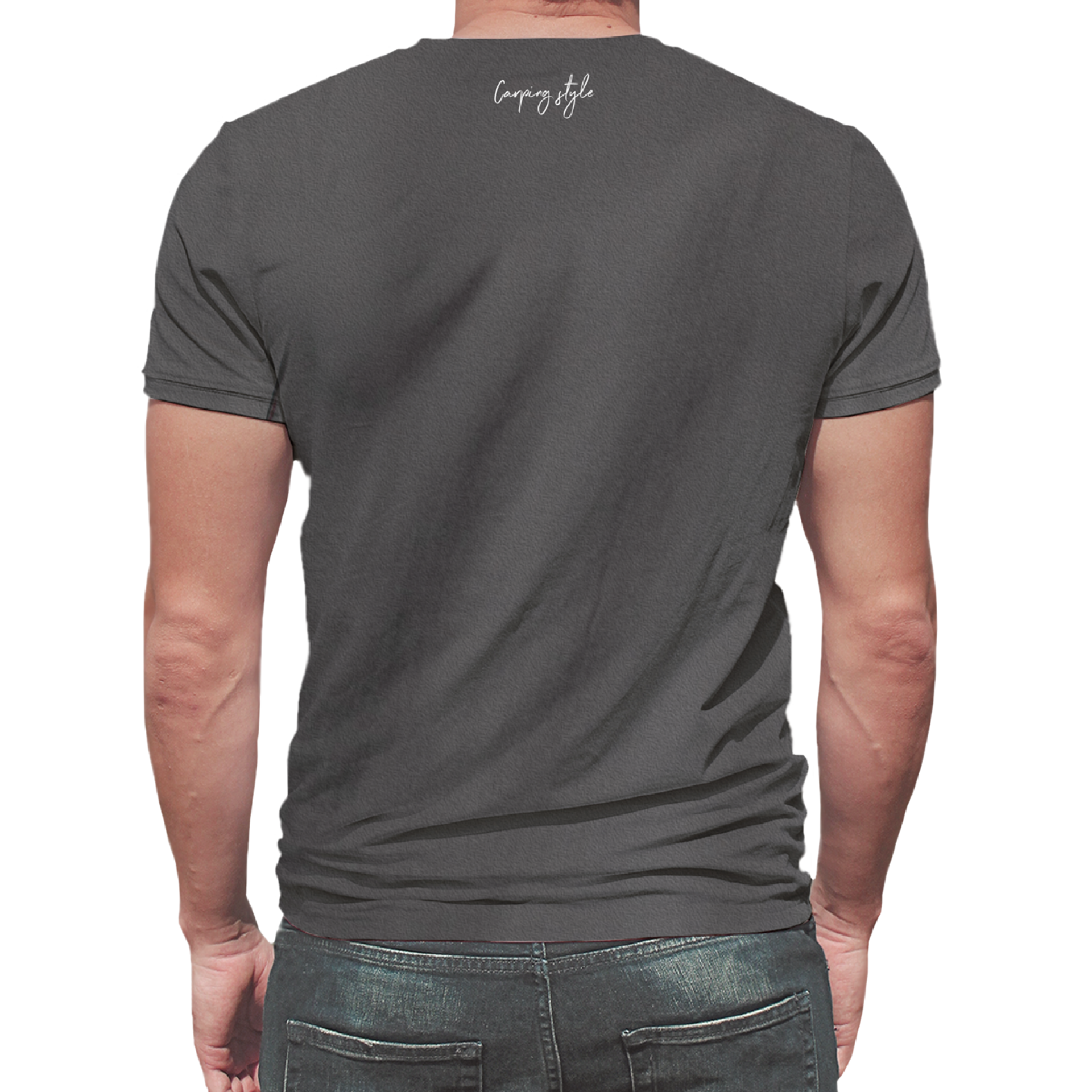 Rockworld Carping Style Melange Charcoal  - Camiseta para hombre