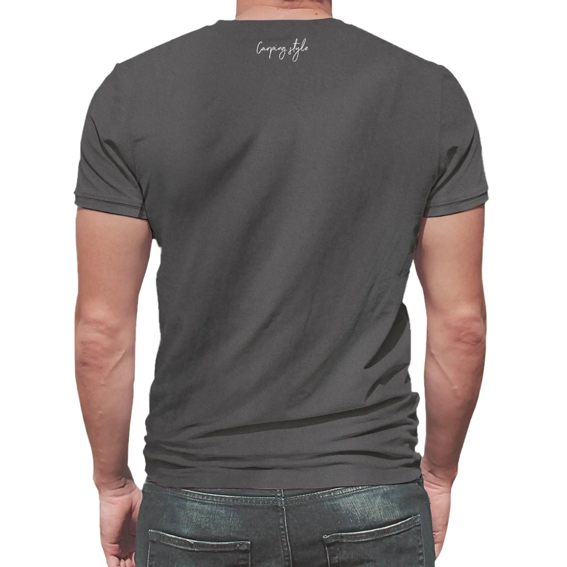 Rockworld Carping Style Melange Charcoal - pánské tričko
