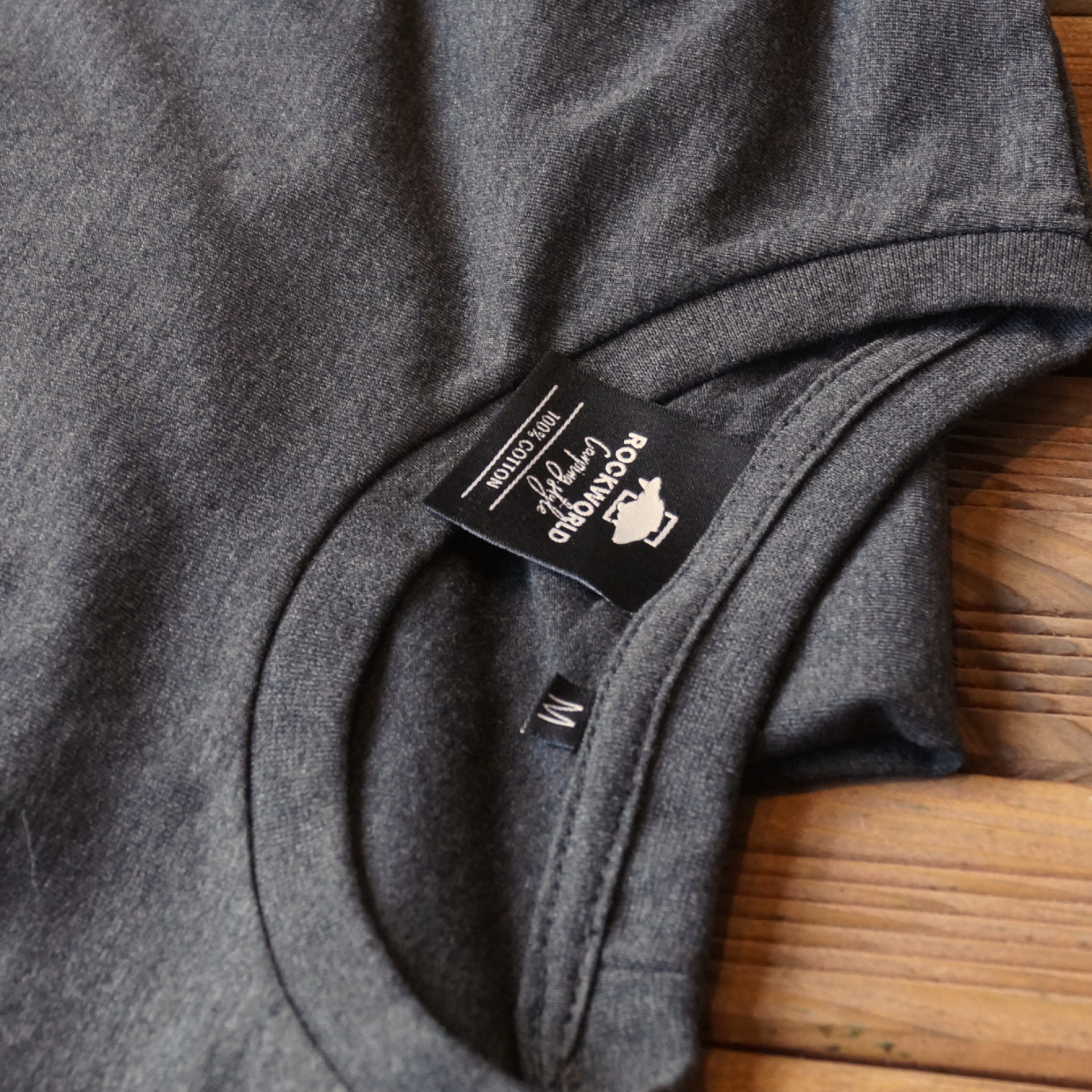 Rockworld Carping Style Melange Charcoal  - Men's T-Shirt