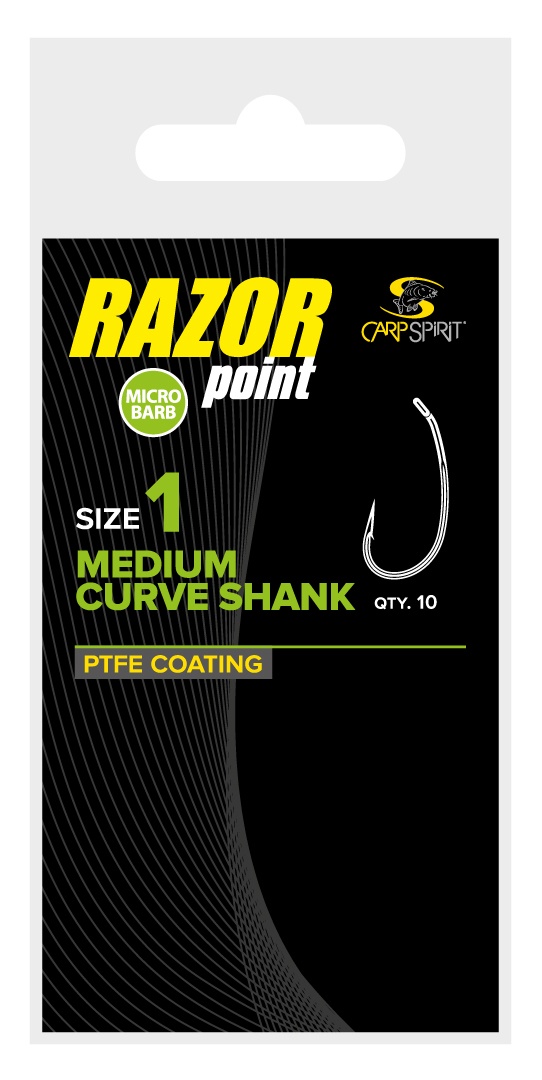 Carp Spirit Razor Medium Curve Shank Hook