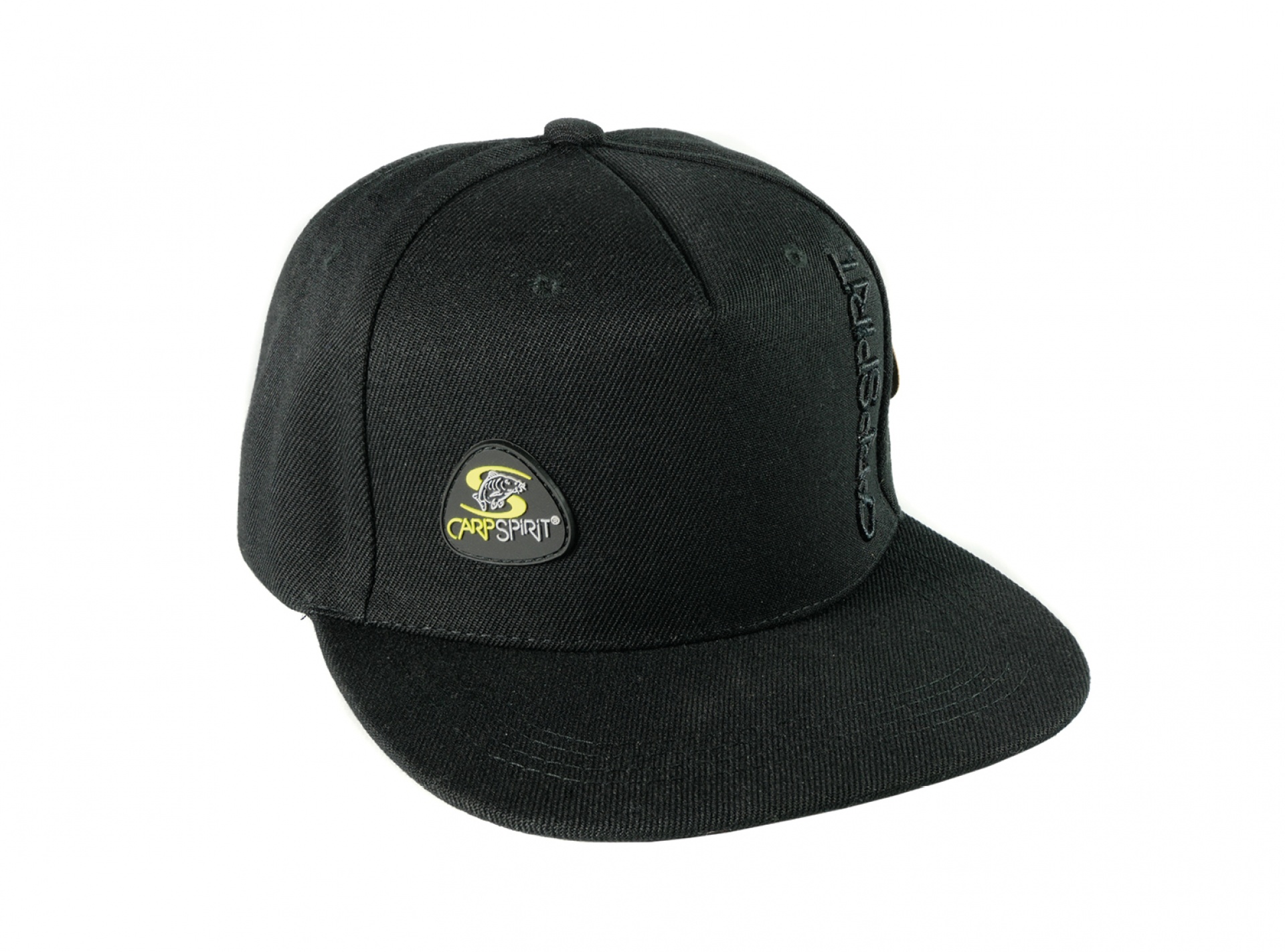 Carp Spirit Flat Peak Trilobe Logo Black Cap