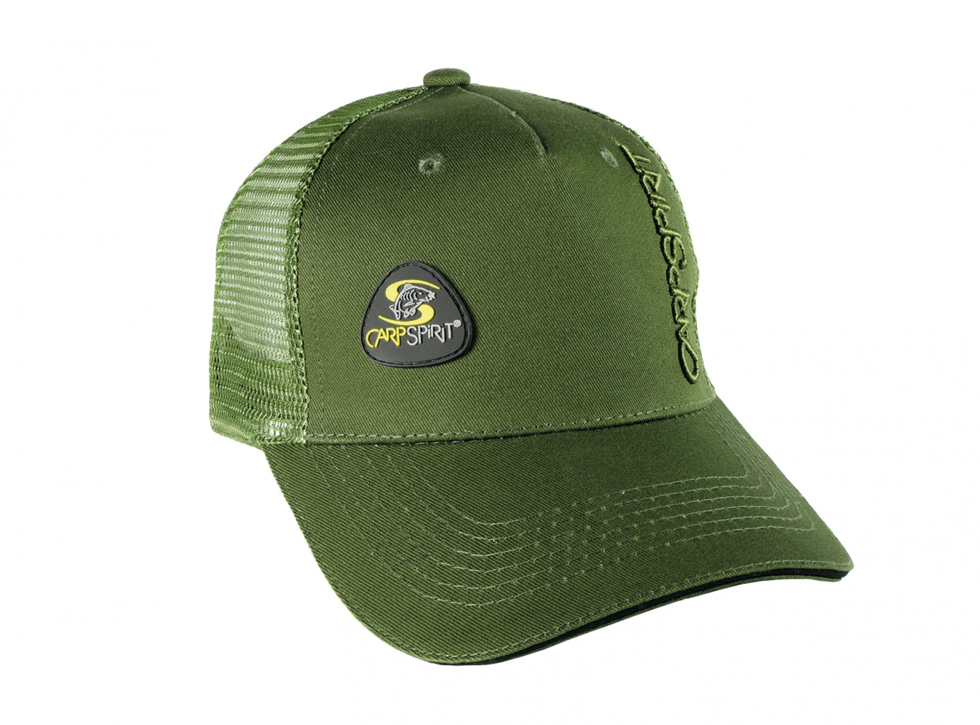 Carp Spirit Baseball Trilobe Logo Green Cap