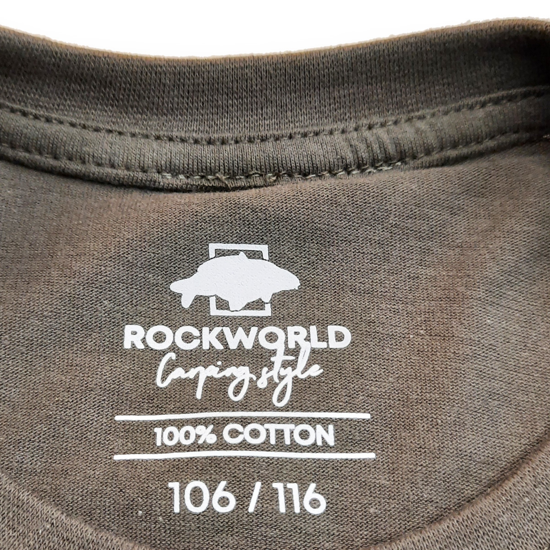 Rockworld Karpiuję z Tatą - Khaki Children's T-Shirt