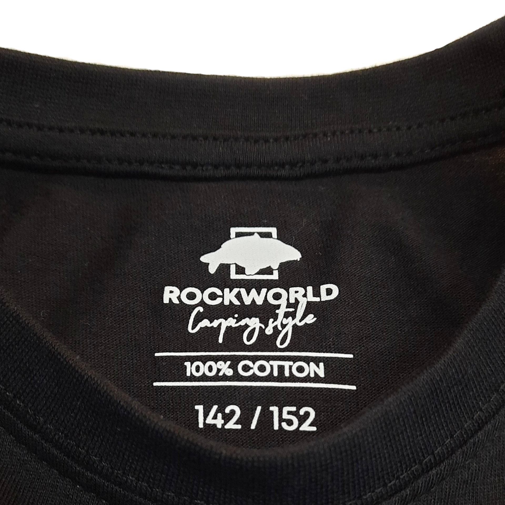 Rockworld Karpiuję z Tatą - Schwarzes Kinder-T-Shirt