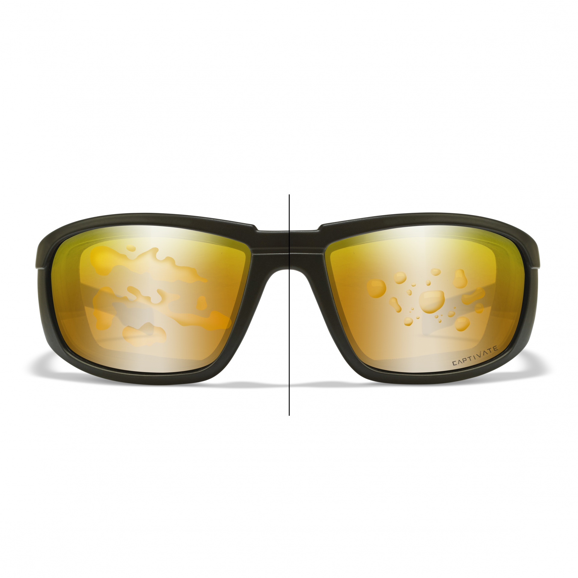 WileyX PEAK Captivate Polarized Copper Matte Black Frame