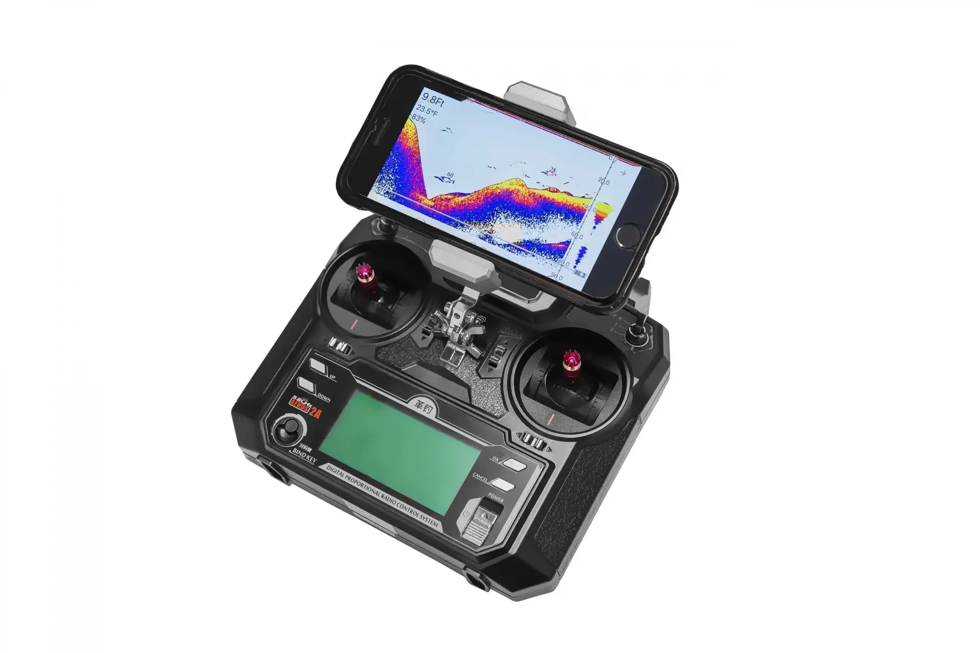 Viking Boat RS3 Carbon - (Sonda Eco TAB500 para Teléfono + Dispensador de Cebo)