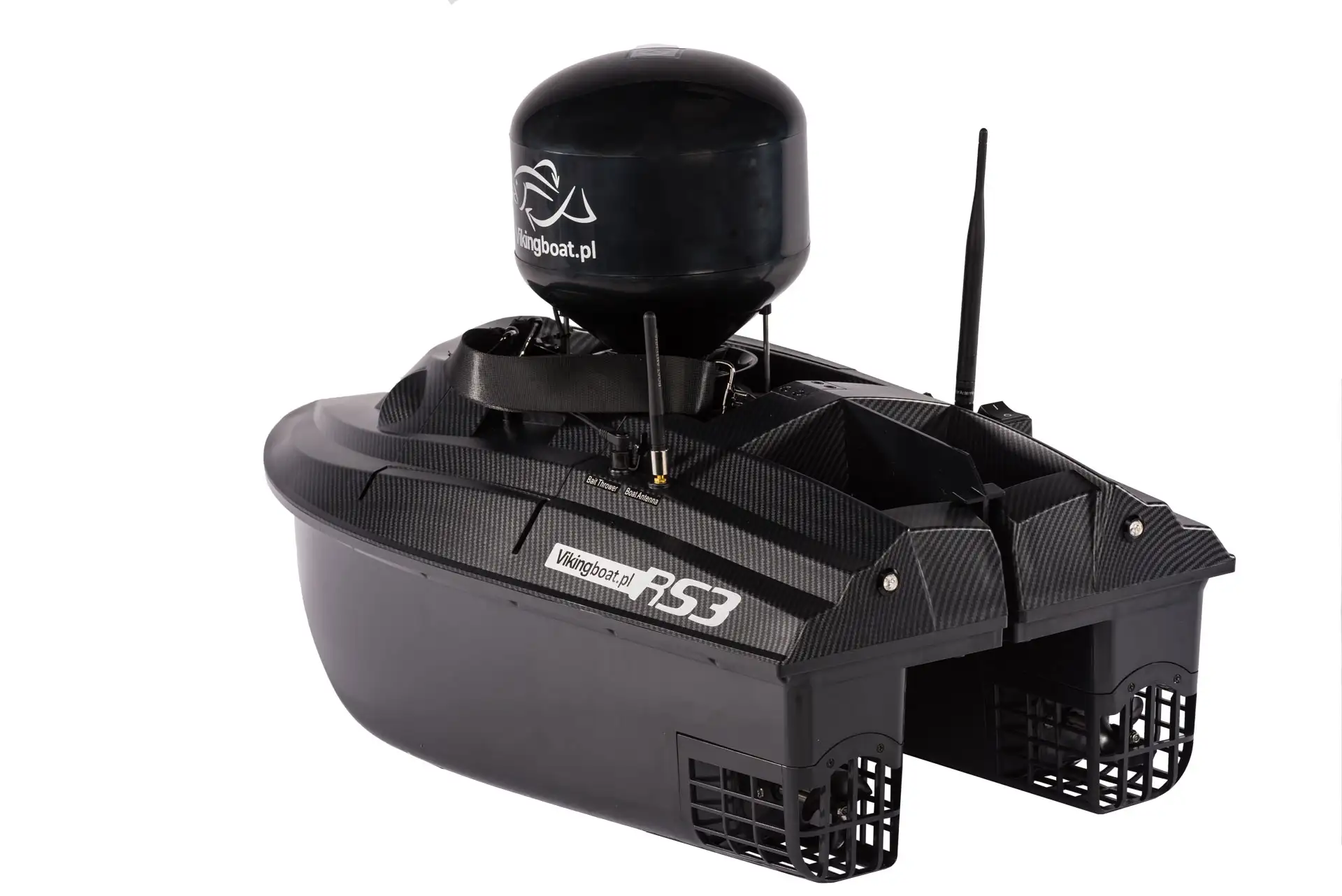 Viking Boat RS3 Carbon - (Sonda Eco TAB500 para Teléfono + Dispensador de Cebo)