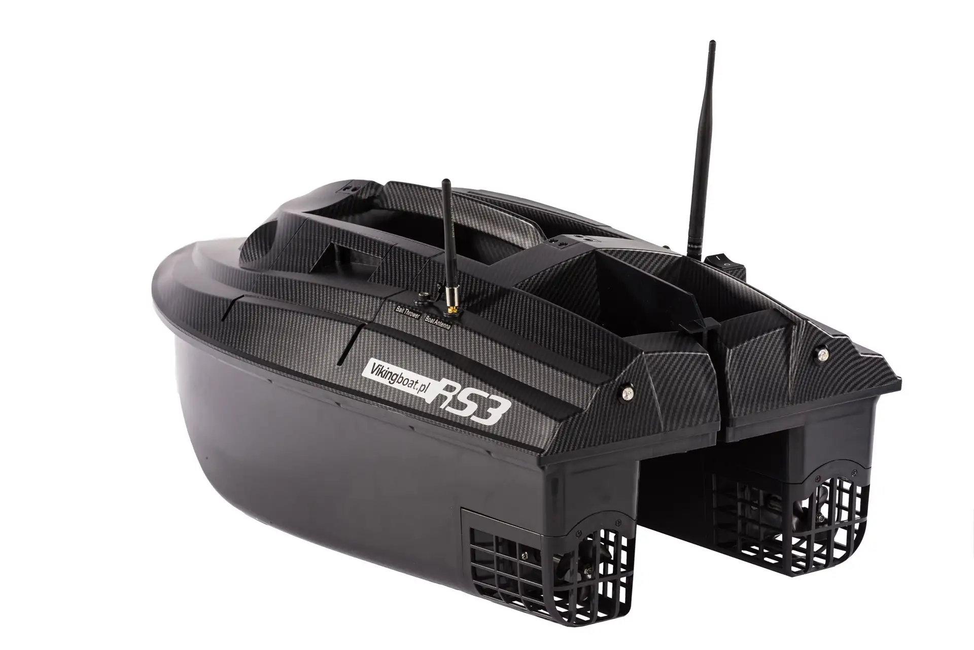 Viking Boat RS3 Carbon - (Sonda Eco TAB500 para Teléfono + Dispensador de Cebo)