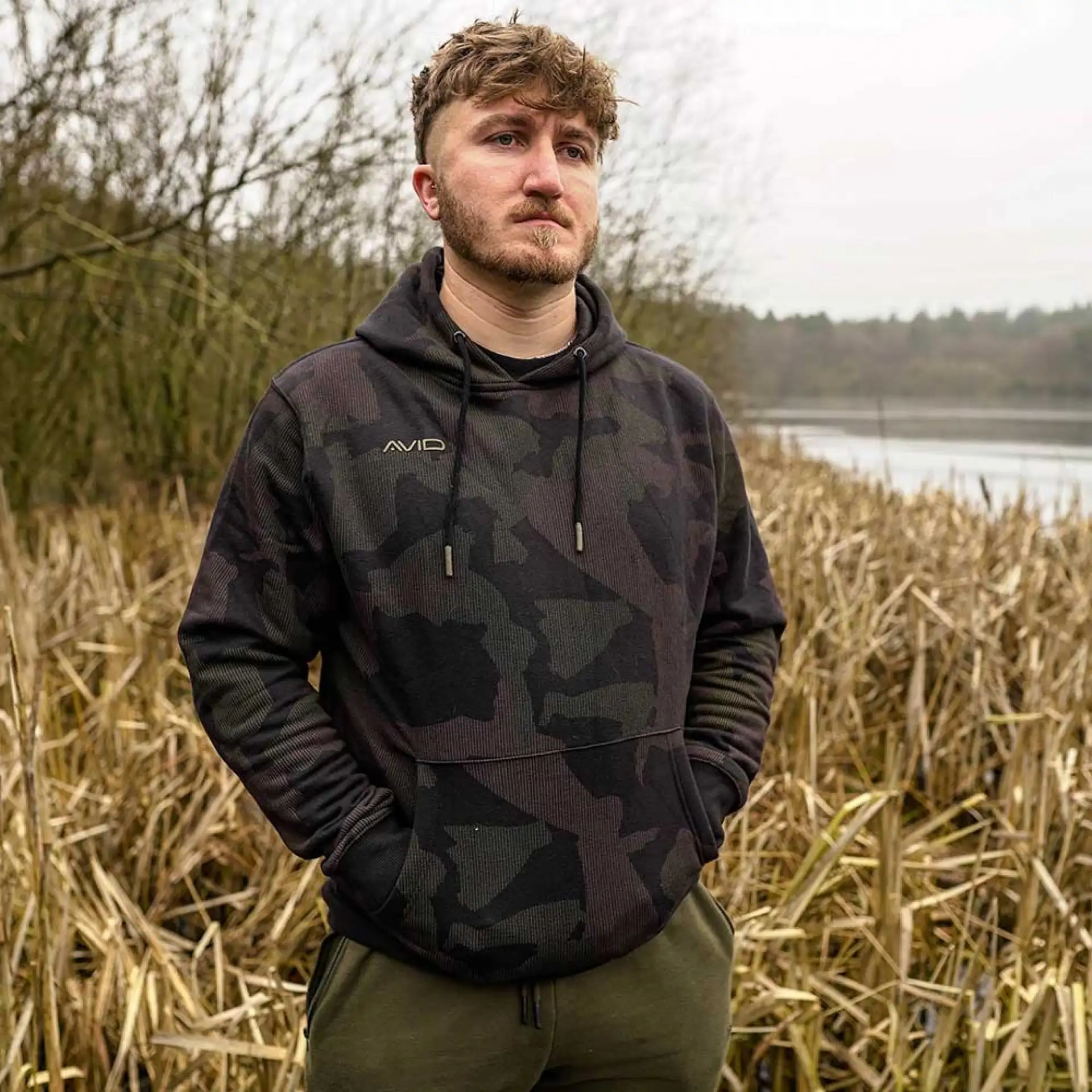 Avid Carp Distortion Camo Hoodie