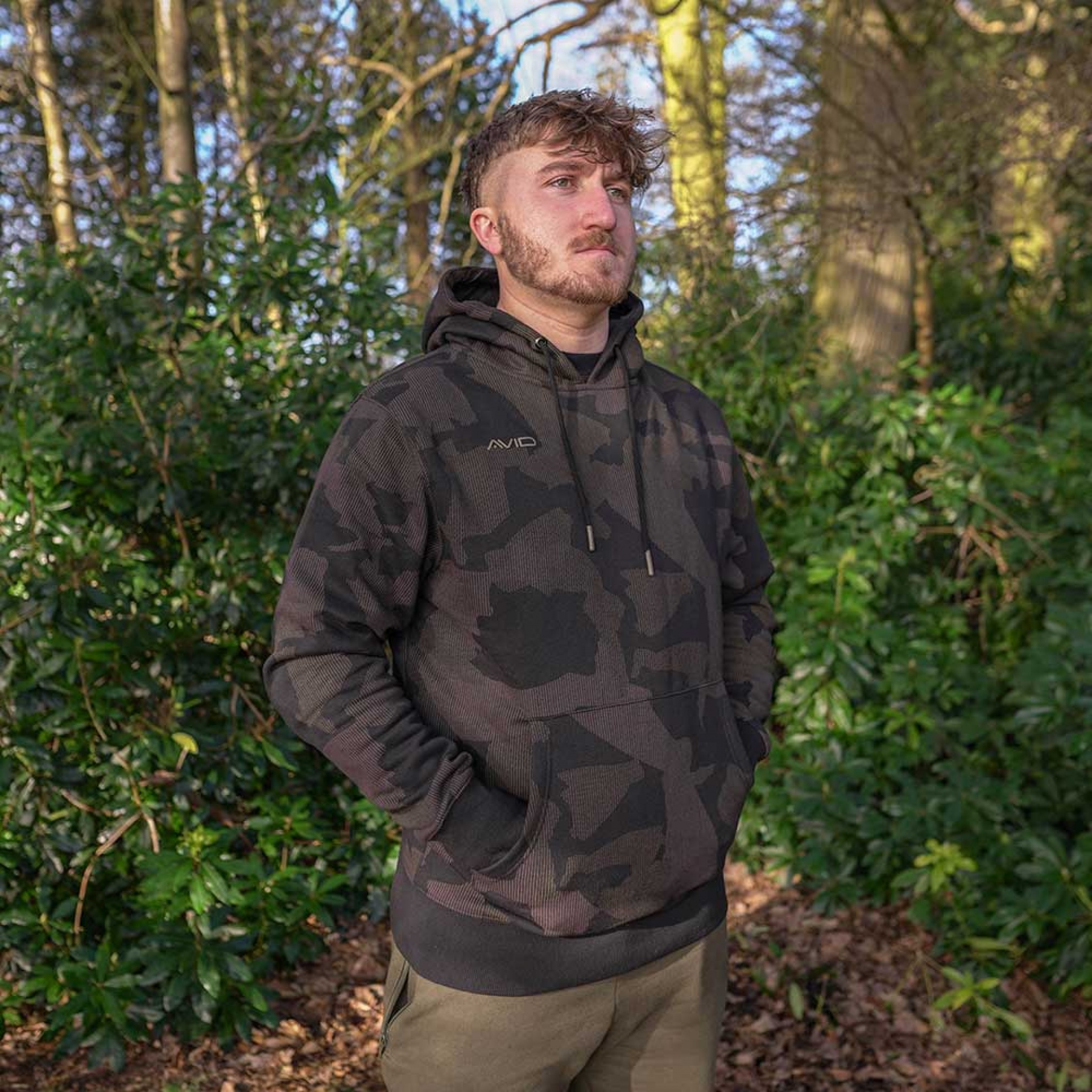 Avid Carp Distortion Camo Hoodie