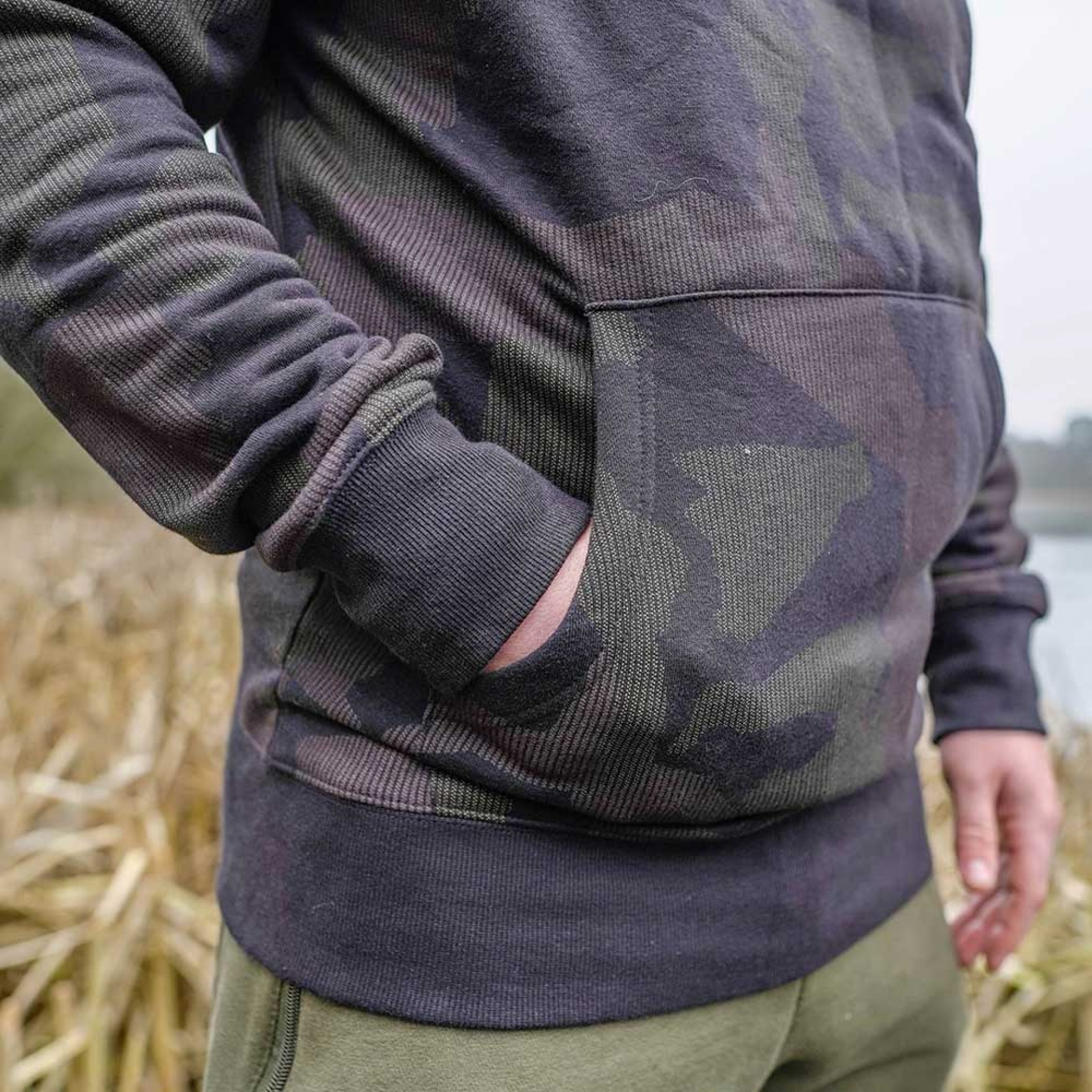 Avid Carp Distortion Camo Hoodie