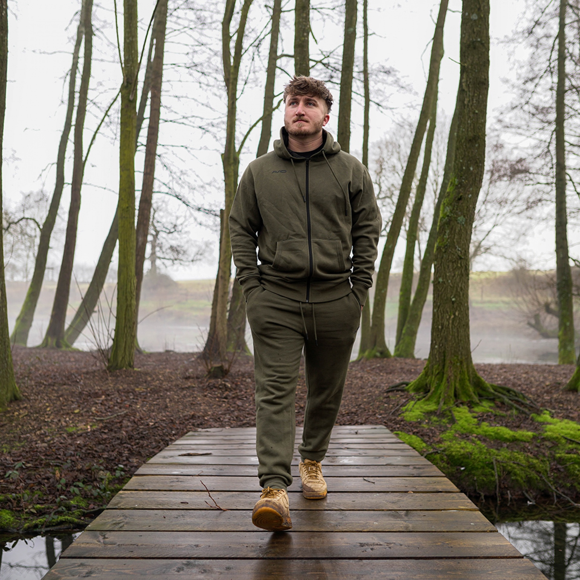 Avid Carp Distortion Zip Hoodie