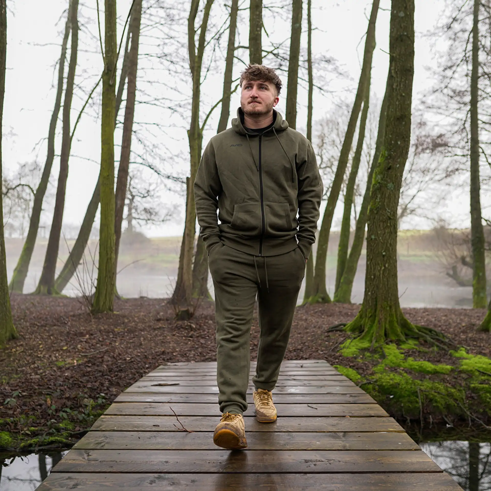 Avid Carp Distortion Zip Hoodie