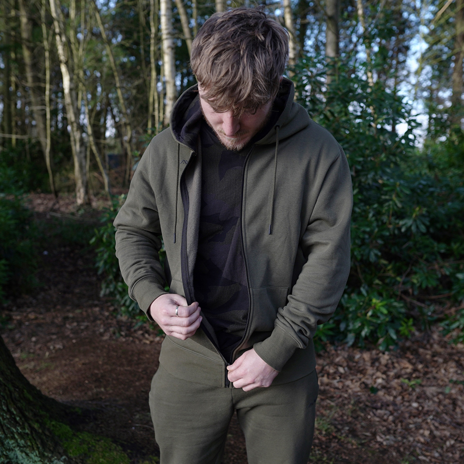 Avid Carp Distortion Zip Hoodie