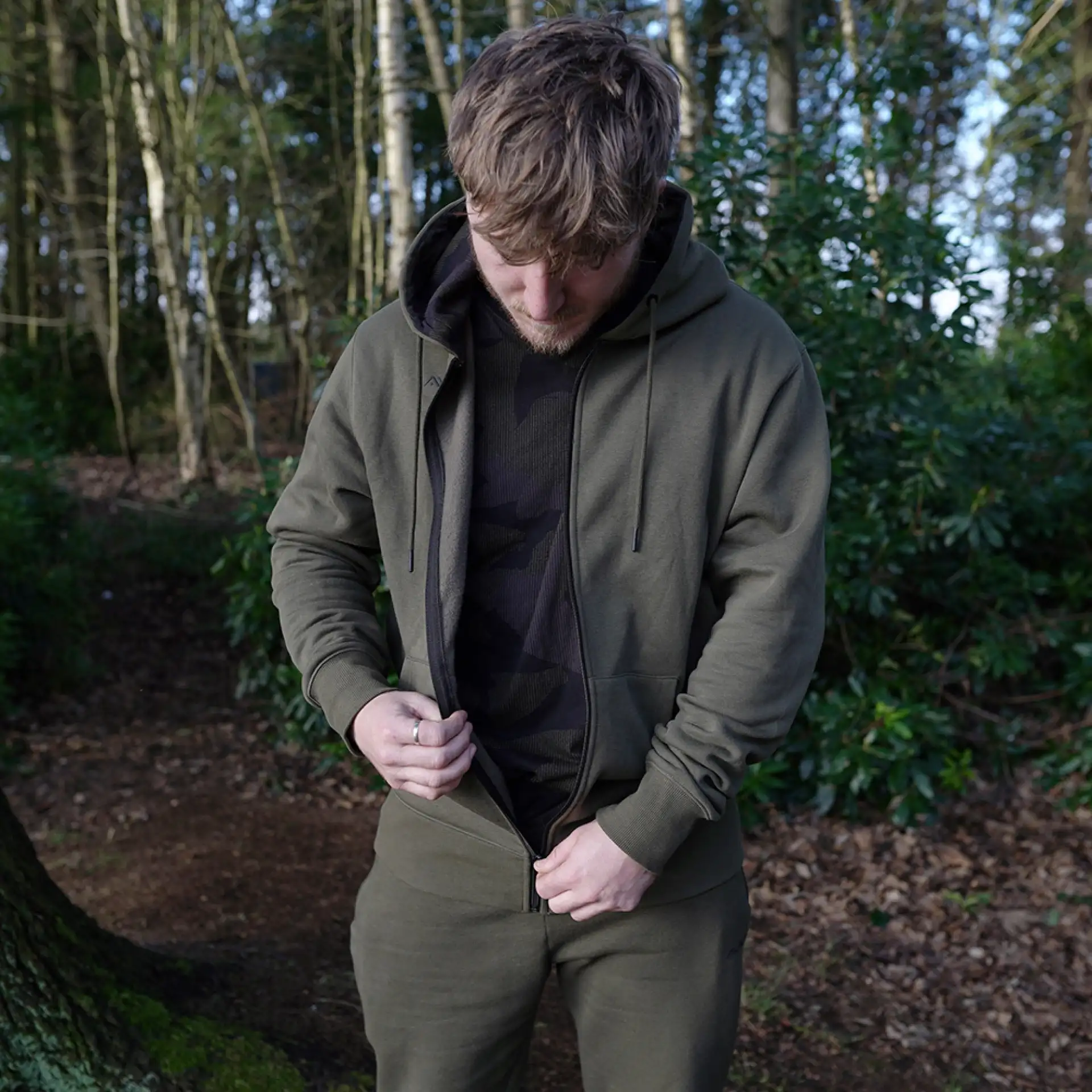 Avid Carp Distortion Zip Hoodie