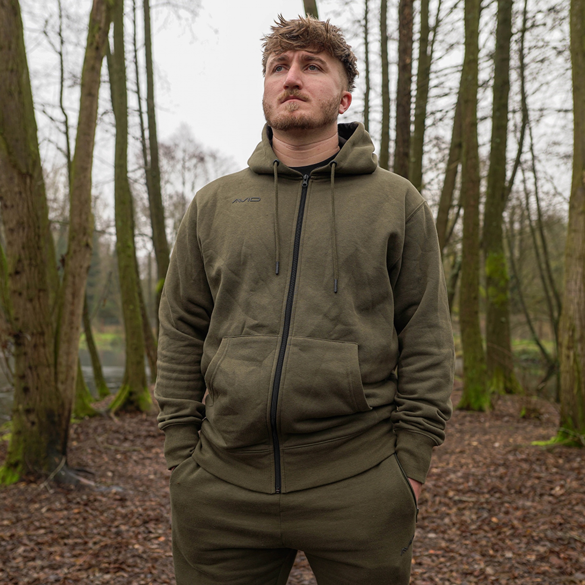 Avid Carp Distortion Zip Hoodie