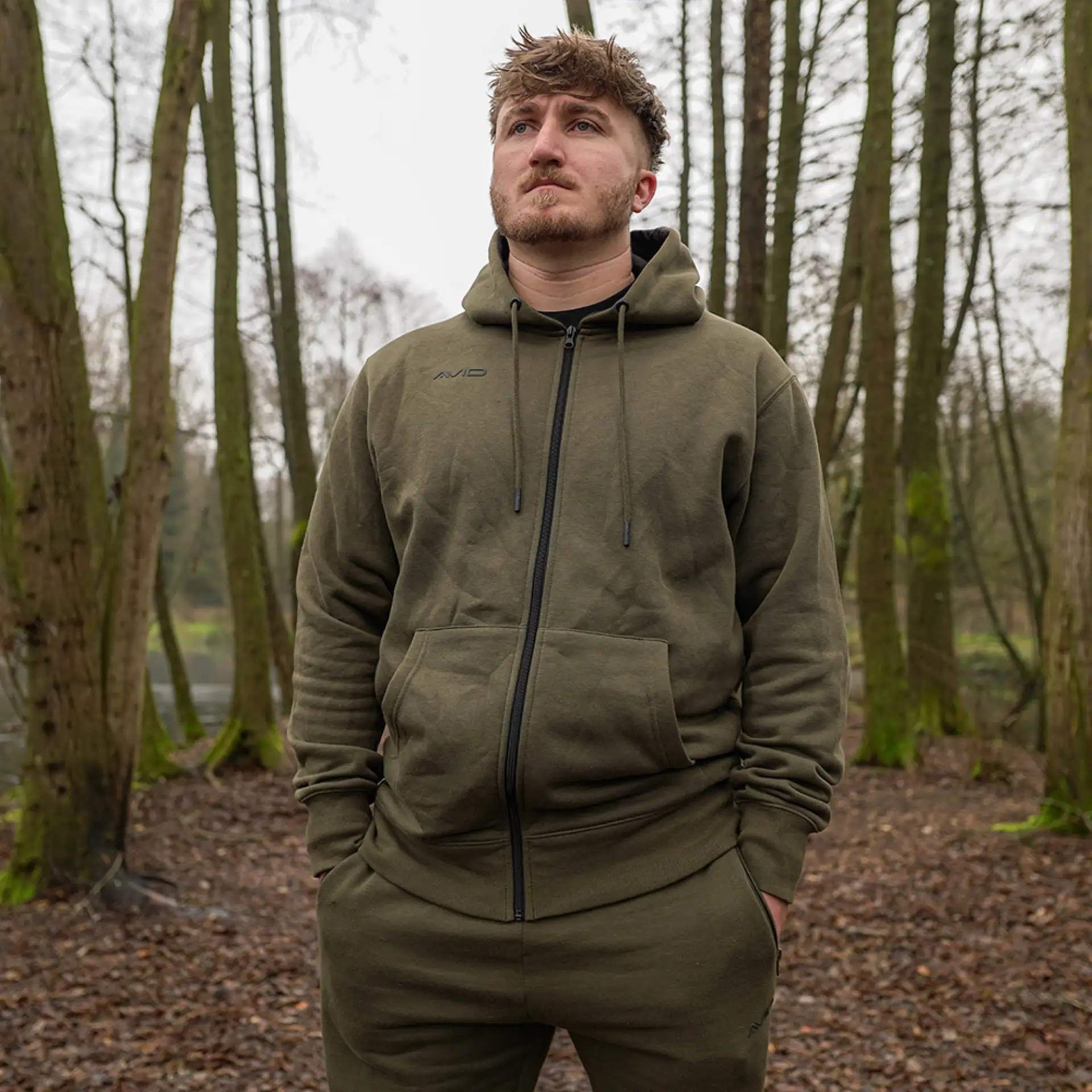 Avid Carp Distortion Zip Hoodie
