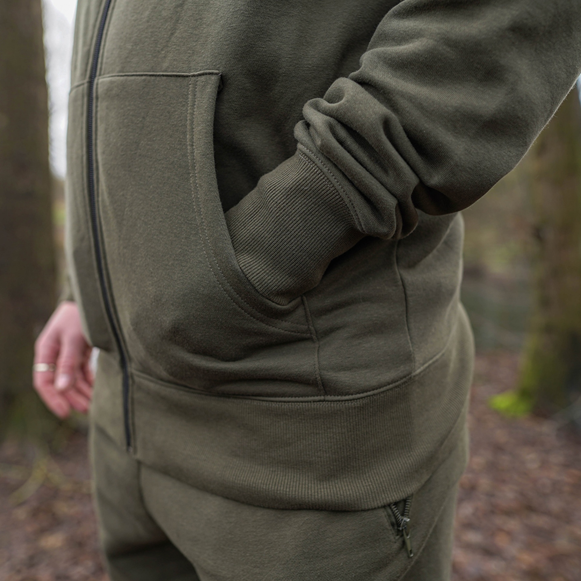 Avid Carp Distortion Zip Hoodie