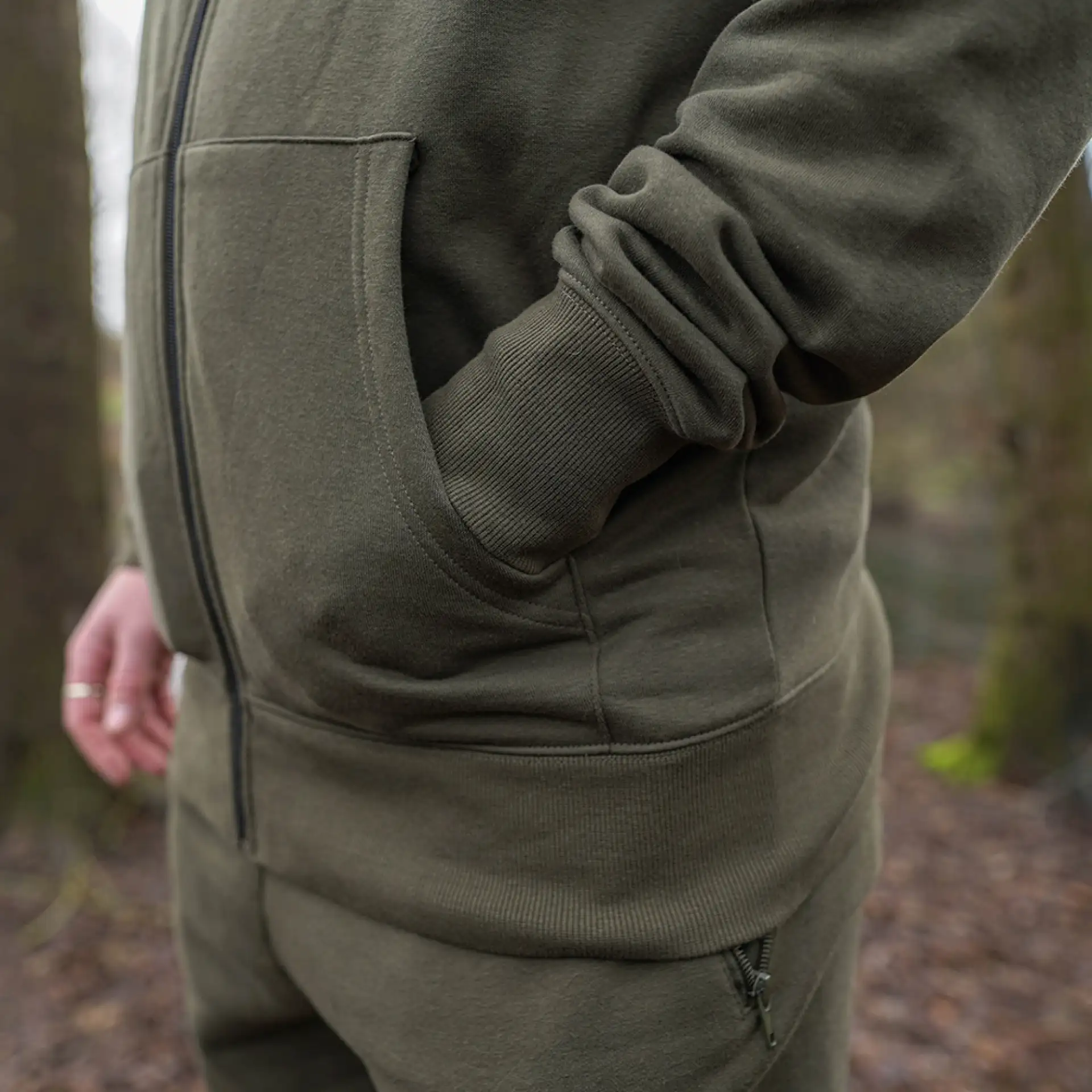 Avid Carp Distortion Zip Hoodie