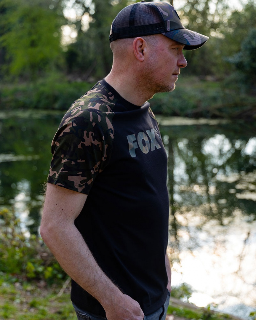 Fox Black/Camo Raglan T-Shirt