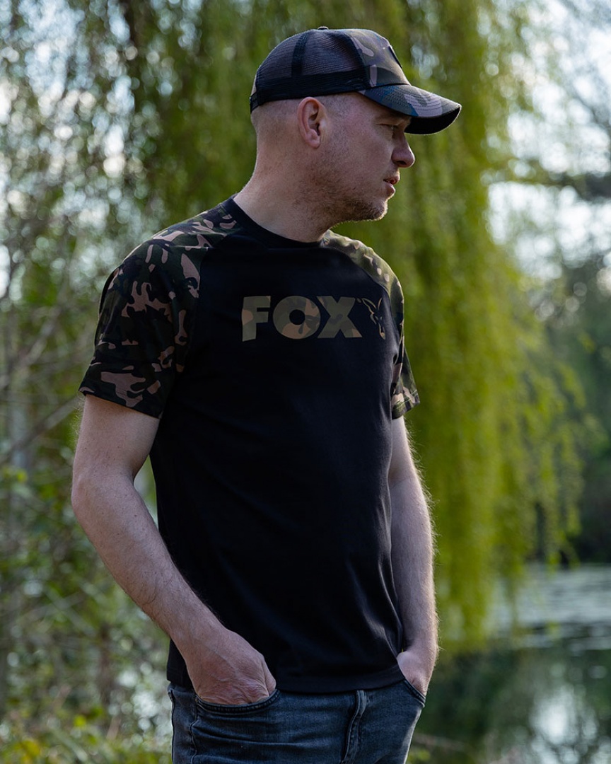 Fox Black/Camo Raglan T-Shirt