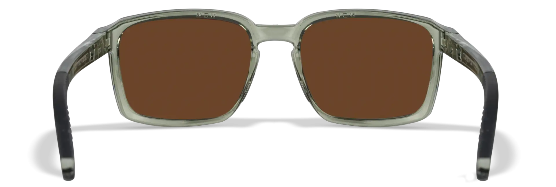 WileyX ALFA Captivate Polarized Bronze Mirror Copper Gloss Crystal Light Olive/Grey Frame