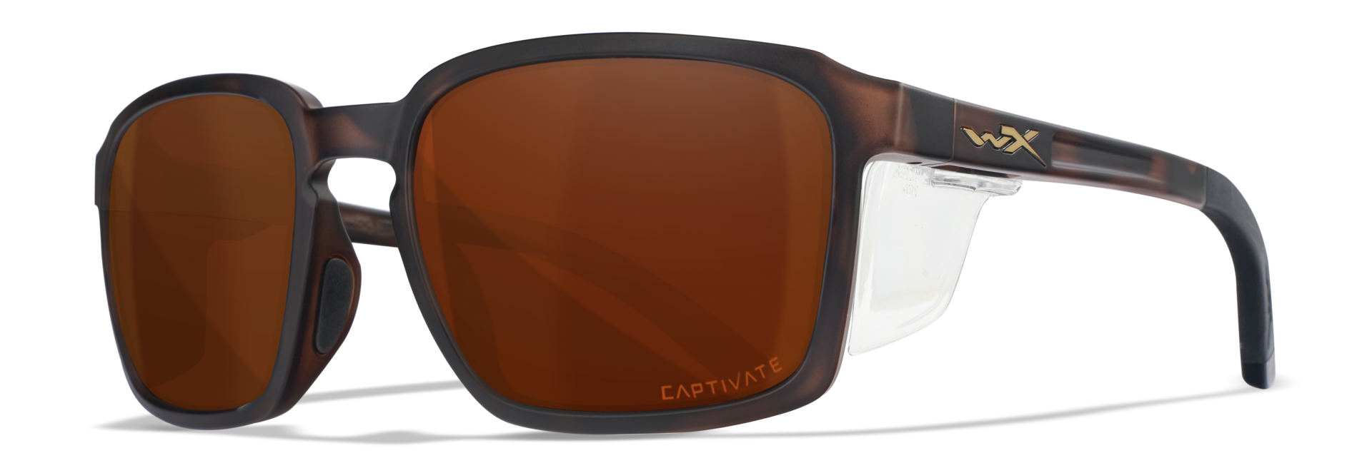 WileyX ALFA Captivate Polarized Copper Matte Havanna Brown Frame