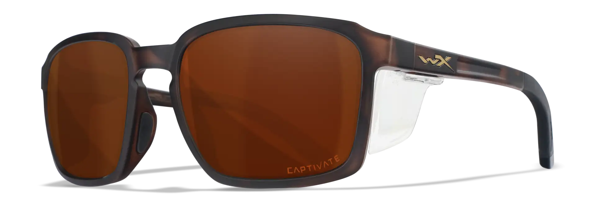 WileyX ALFA Captivate Polarized Copper Matte Havanna Brown Frame