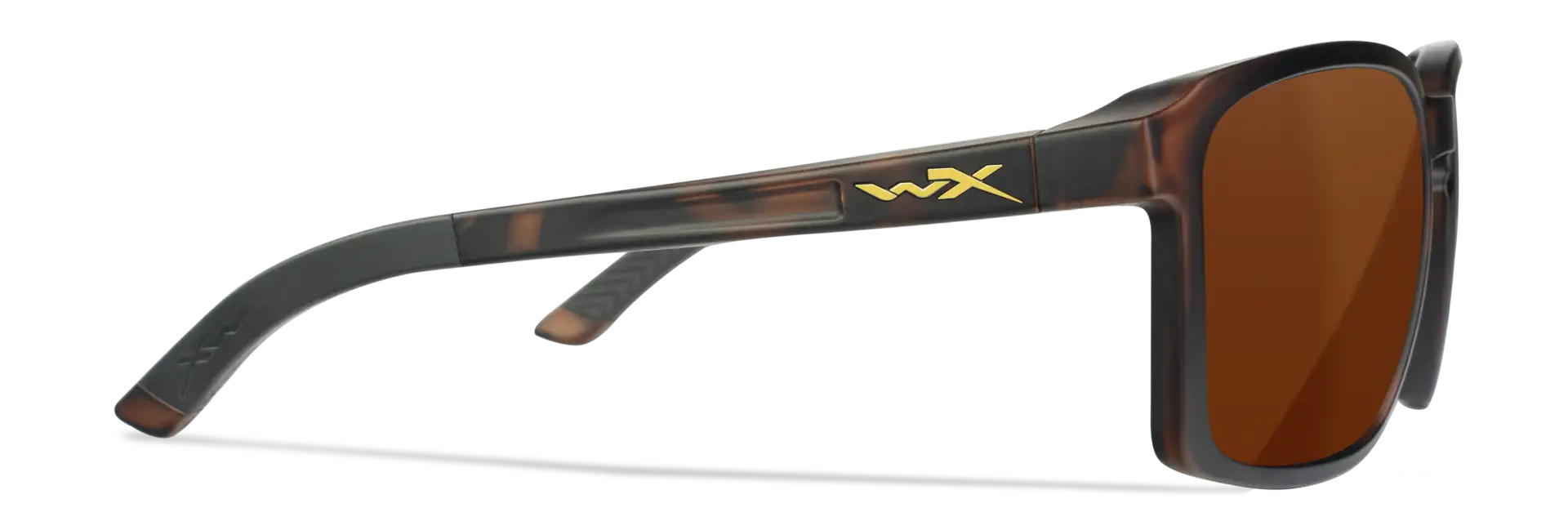 WileyX ALFA Captivate Polarized Copper Matte Havanna Brown Frame