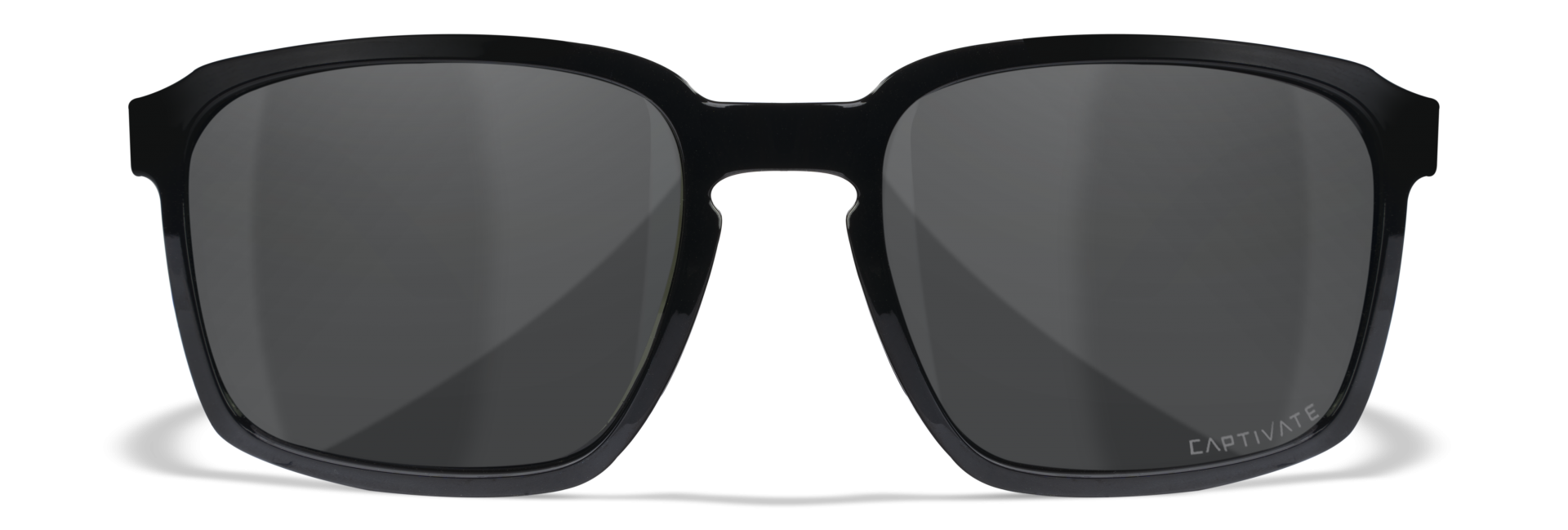 WileyX ALFA Captivate Polarized Smoke Grey Gloss Black Frame