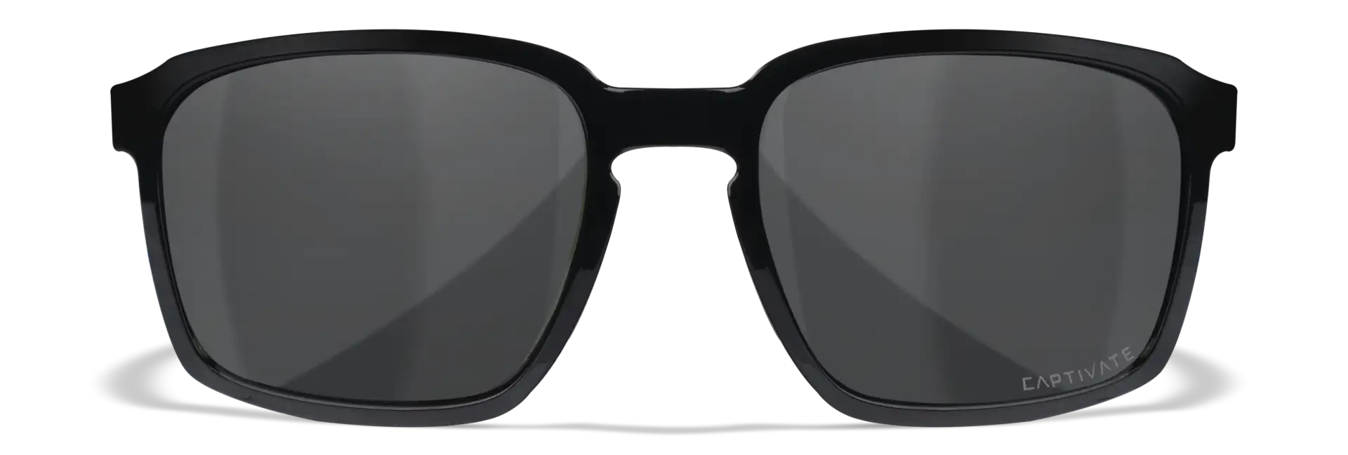 WileyX ALFA Captivate Polarized Smoke Grey Gloss Black Frame