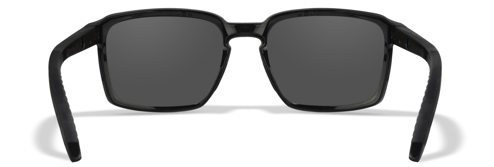 WileyX ALFA Captivate Polarized Smoke Grey Gloss Black Frame