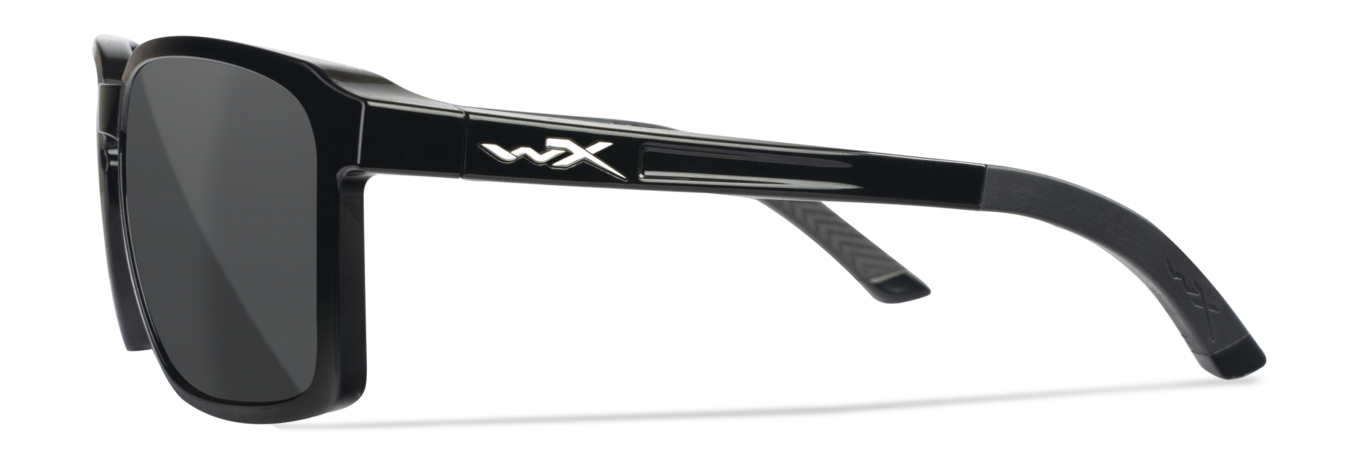 WileyX ALFA Captivate Polarized Smoke Grey Gloss Black Frame