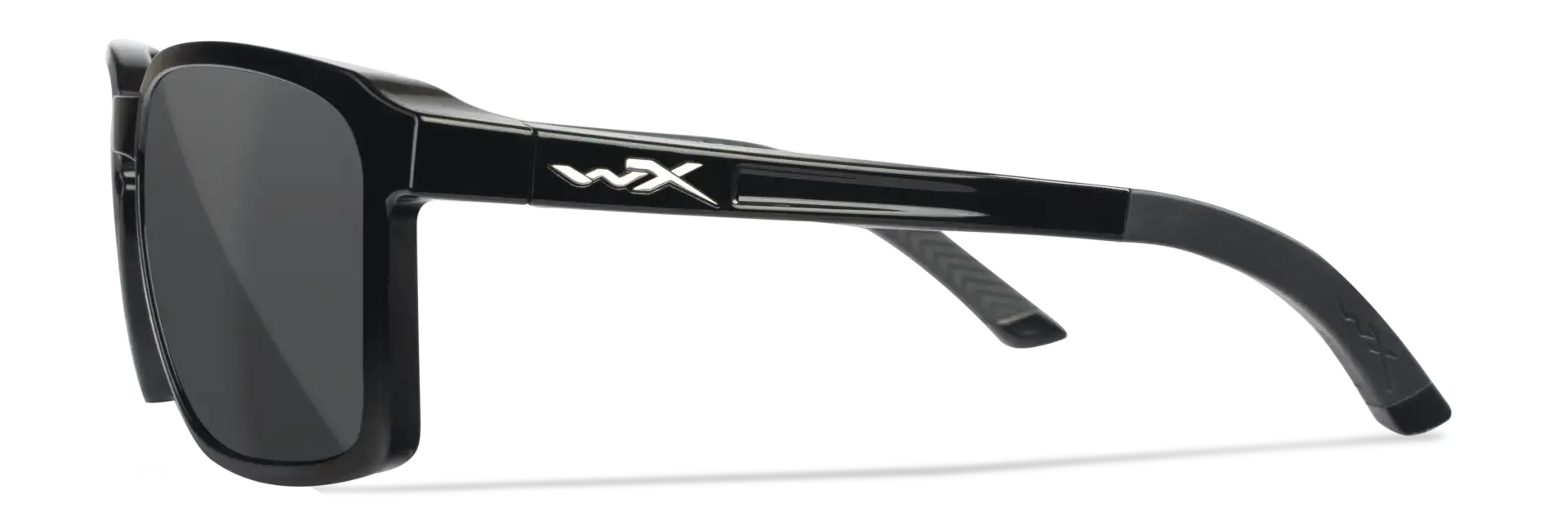 WileyX ALFA Captivate Polarized Smoke Grey Gloss Black Frame