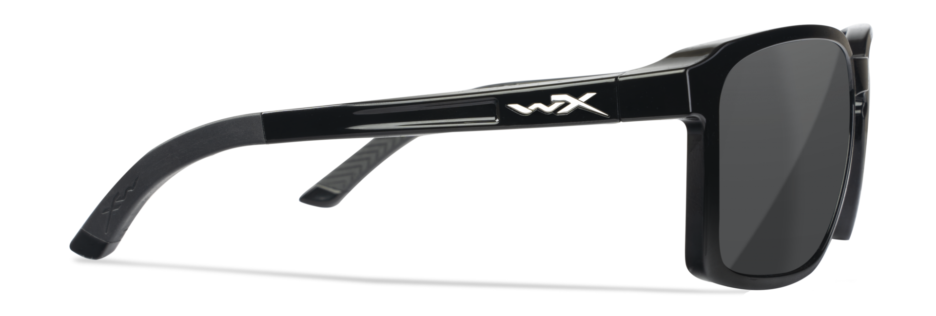 WileyX ALFA Captivate Polarized Smoke Grey Gloss Black Frame