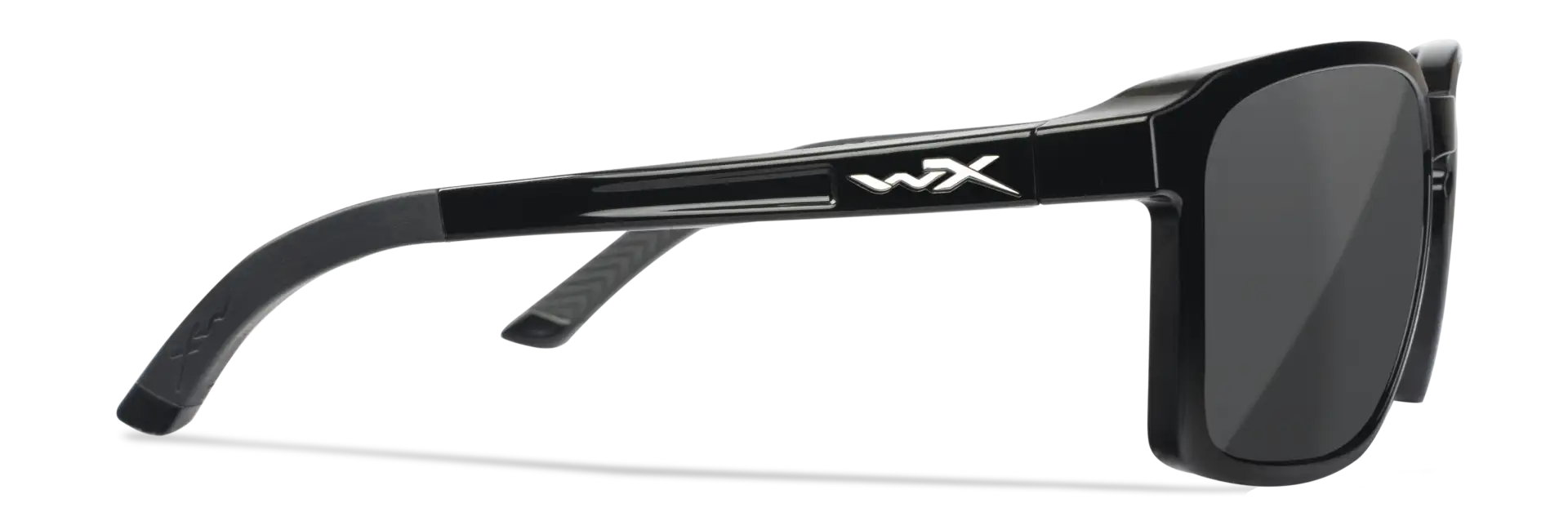 WileyX ALFA Captivate Polarized Smoke Grey Gloss Black Frame