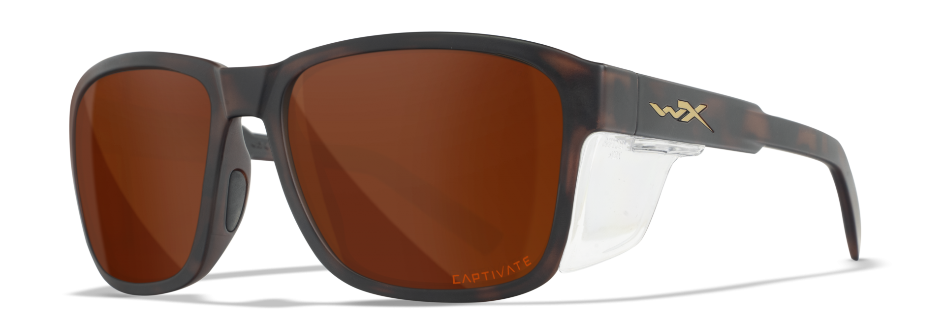 WileyX TREK Captivate Polarized Copper Matta Havanna Brown Frame