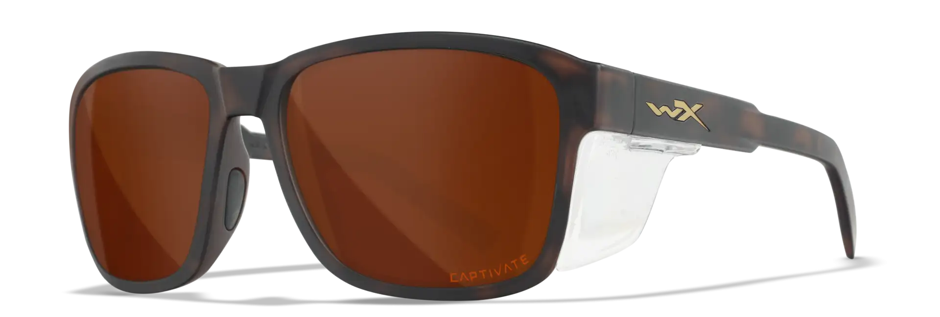 WileyX TREK Captivate Polarized Copper Matta Havanna Brown Frame