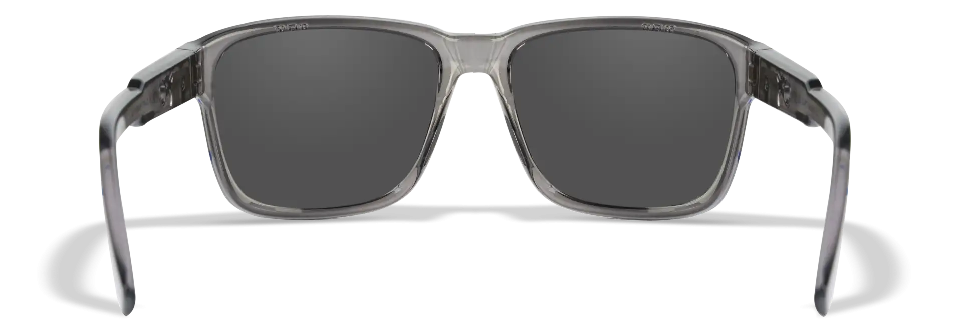 WileyX TREK Captivate Polarized Blue Mirror Smoke Grey Gloss Crystal Dark Grey Frame