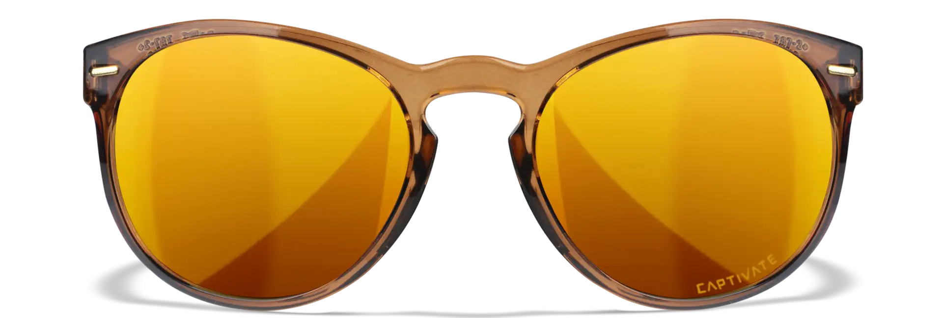 WileyX COVERT Captivate Polarized Bronze Mirror Copper Crystal Rootbeer Frame