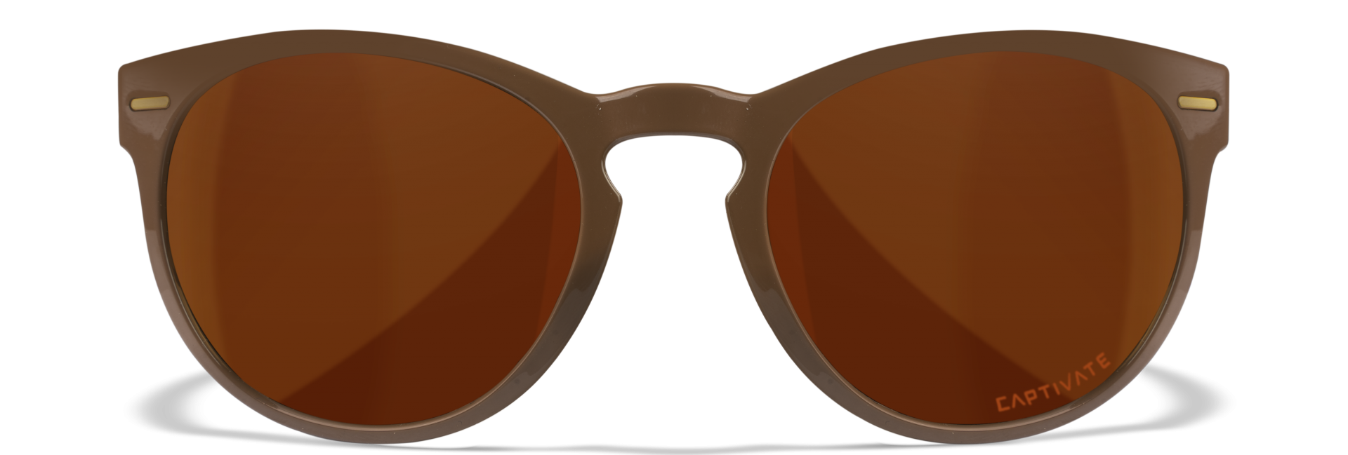 WileyX COVERT Captivate Polarized Copper Gloss Coffee/Crystal Brown Frame