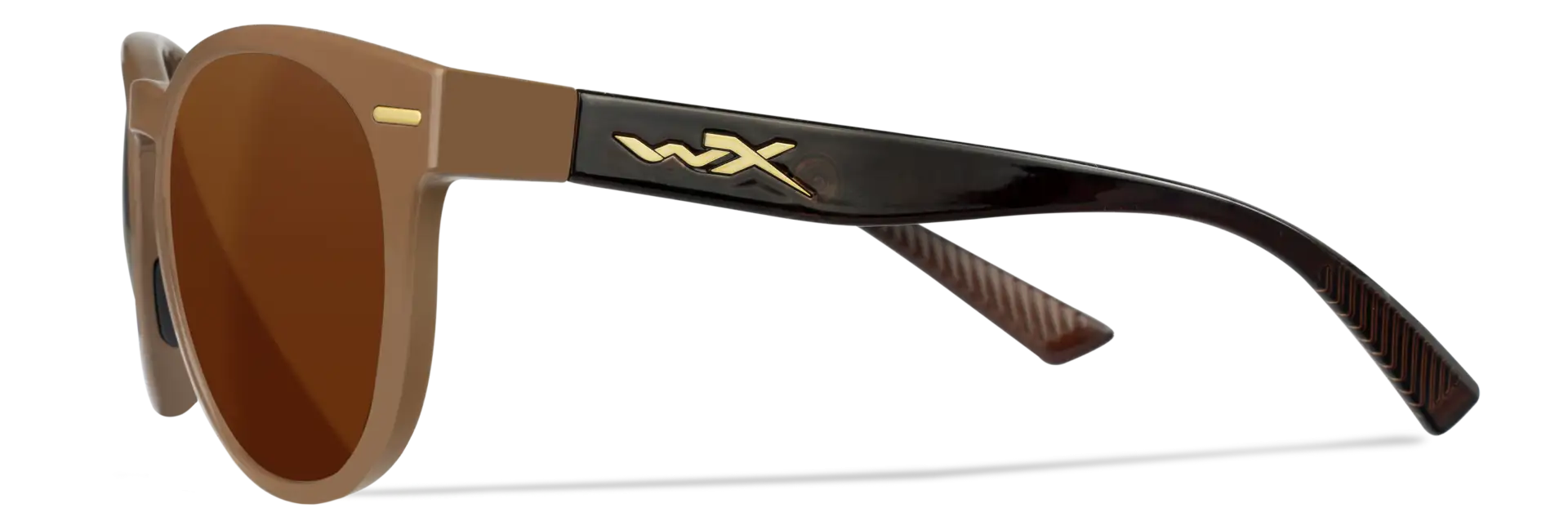 WileyX COVERT Captivate Polarized Copper Gloss Coffee/Crystal Brown Frame