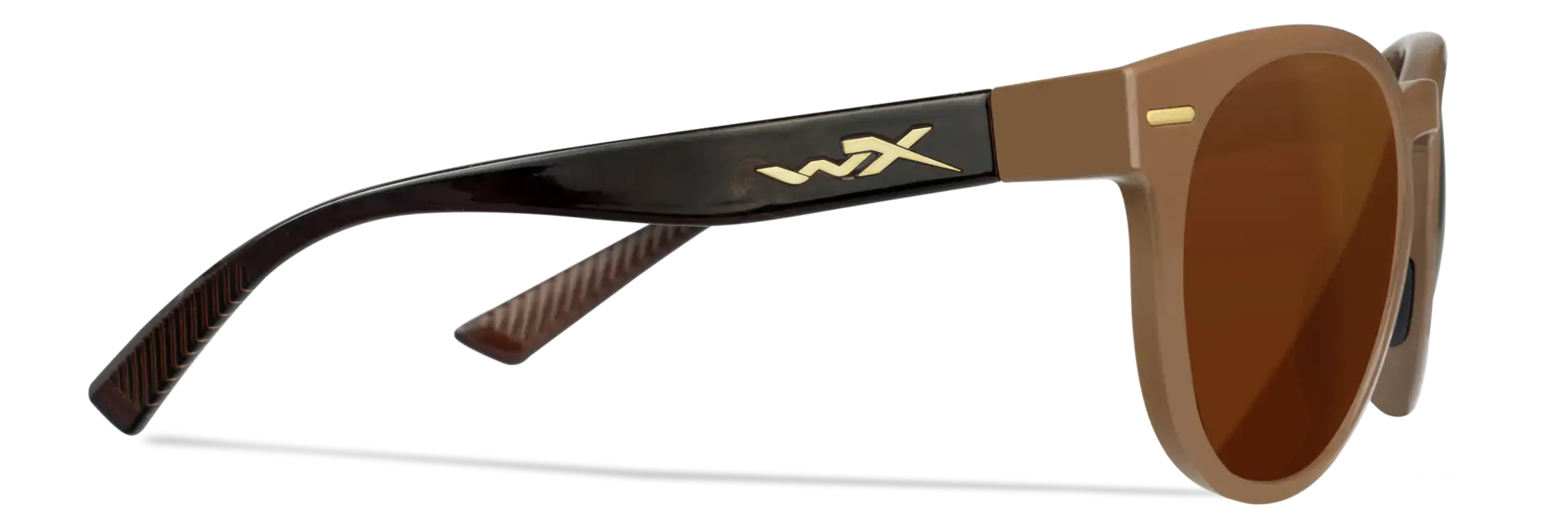 WileyX COVERT Captivate Polarized Copper Gloss Coffee/Crystal Brown Frame