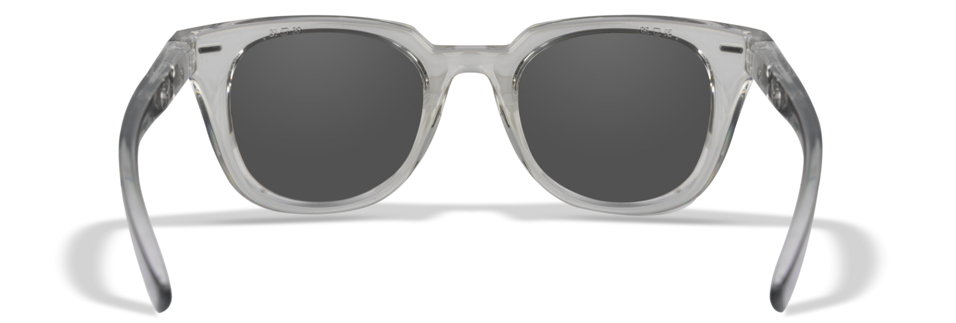 WileyX ULTRA Captivate Polarized Smoke Grey Gloss Crystal Light Grey Frame