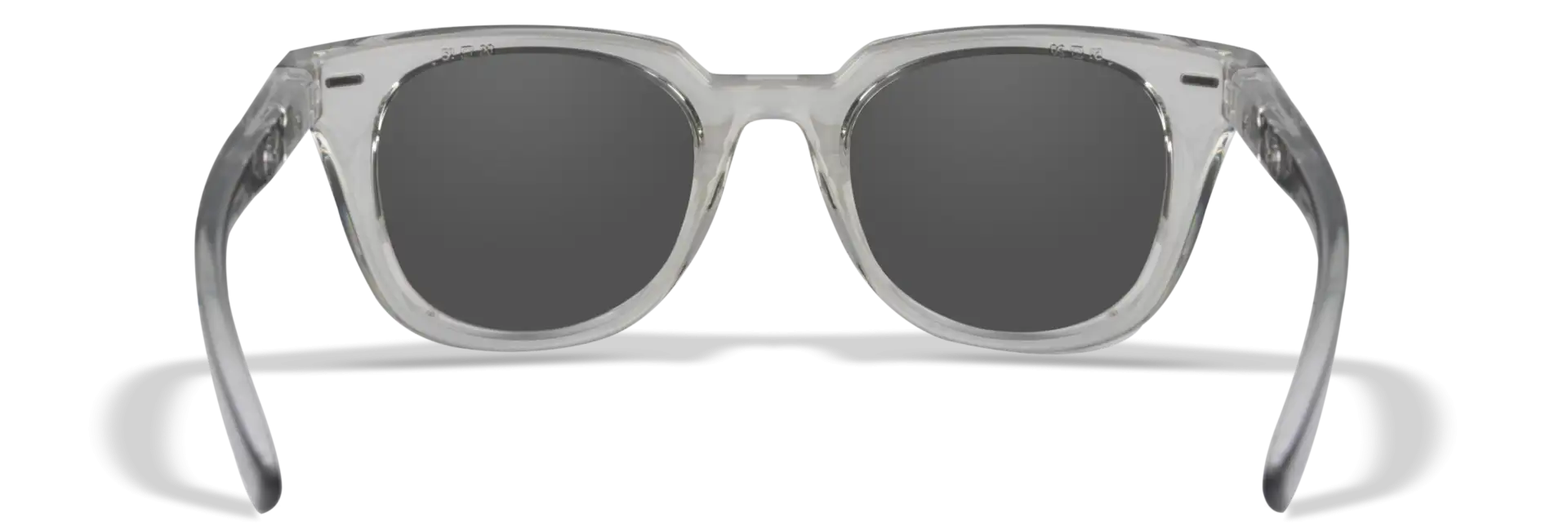 WileyX ULTRA Captivate Polarized Smoke Grey Gloss Crystal Light Grey Frame