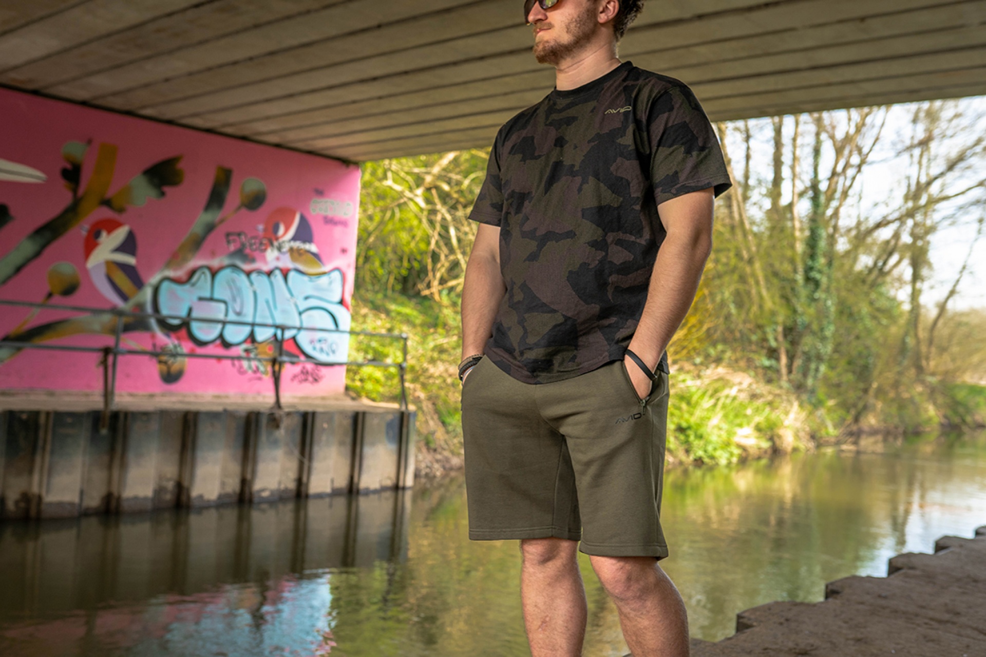 Avid Carp Distortion Joggers Shorts