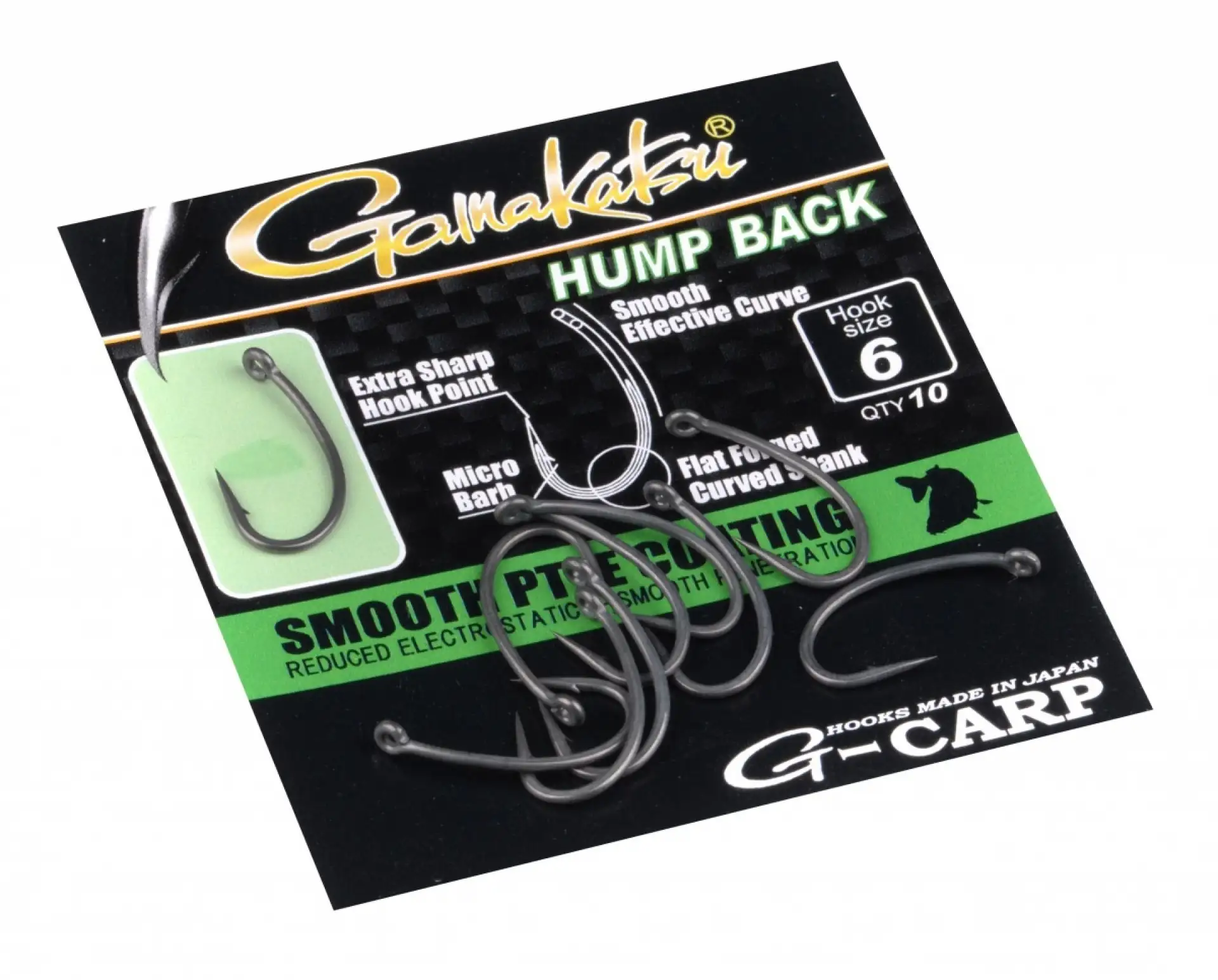 Gamakatsu G-Carp Hump Back Hooks Grey