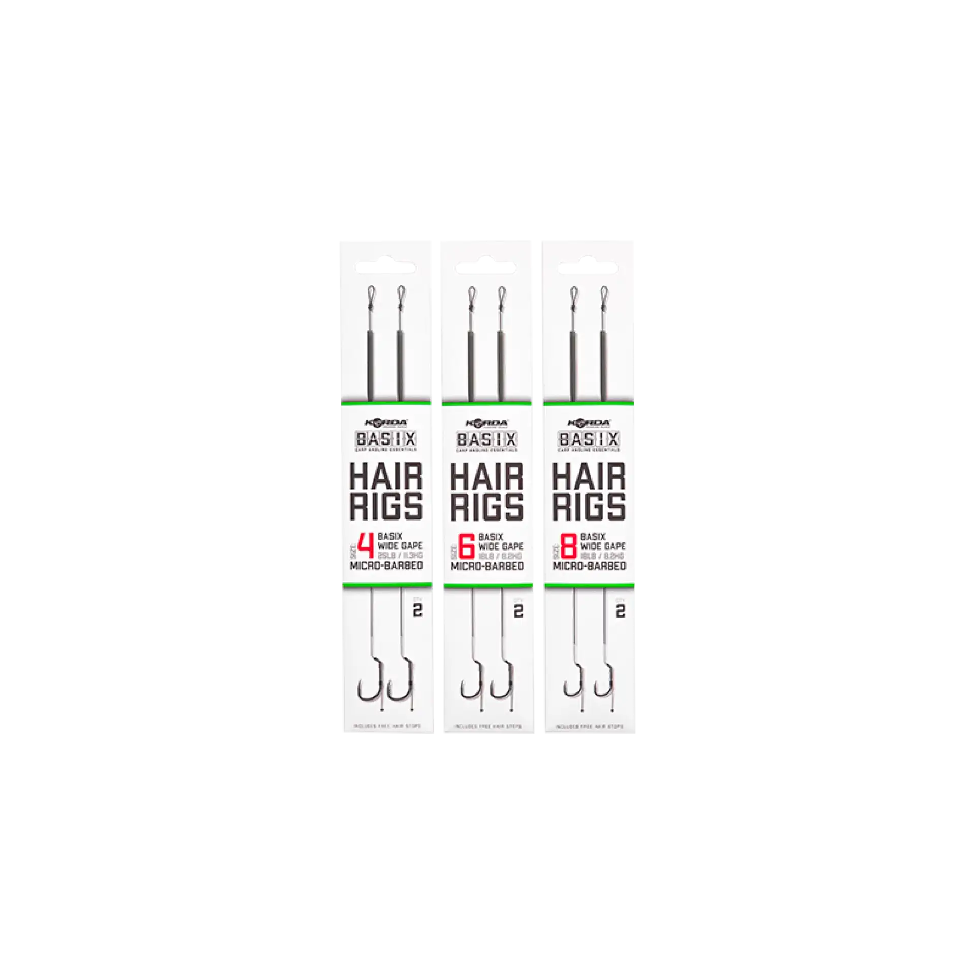 Korda Basix Hair Rig Wide Gape